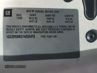 2007 Pontiac G6 GT with VIN 1G2ZH58N374203470, listed as a Copart auction lot 42103465 with 71,259 mi miles and Clean Title. Bid and sale history available at carsss.com. Image 11.