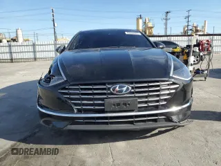 2020 Hyundai Sonata Hybrid Blue with VIN KMHL24JJ0LA014027, listed as a Copart auction lot 49980905 with 116,897 mi miles and Clean Title. Bid and sale history available at carsss.com. Image 5.