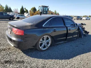 2013 Audi S8 with VIN WAUD2AFD7DN018965, listed as a Copart auction lot 73369774 with 0 mi miles and Salvage Title. Bid and sale history available at carsss.com. Image 3.