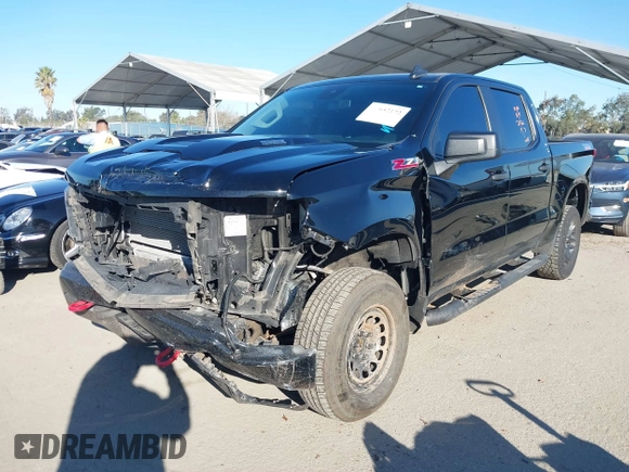 2024 Chevrolet Silverado 1500 Custom Trail Boss with VIN 3GCUDCE84RG129664, listed as a IAAI auction lot 41652172 with 35,644 mi miles. Bid and sale history available at carsss.com. Image 18.
