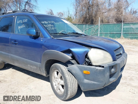 2005 Hyundai Tucson GLS with VIN KM8JN72D35U169942, listed as a IAAI auction lot 41763028 with 181,507 mi miles and . Bid and sale history available at DreamBid. Image 6.