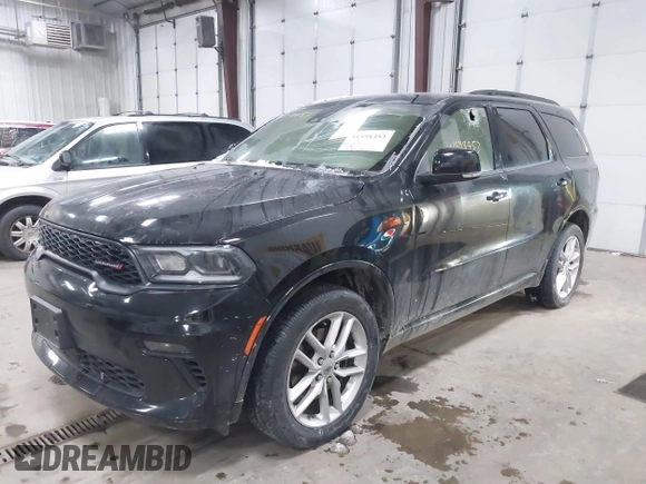 2023 Dodge Durango GT with VIN 1C4RDJDG7PC617493, listed as a IAAI auction lot 41598453 with 37,901 mi miles and . Bid and sale history available at DreamBid. Image 2.