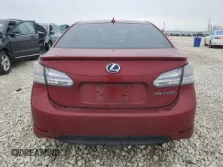 2011 Lexus HS 250h with VIN JTHBB1BA4B2047925, listed as a Copart auction lot 45814995 with 162,886 mi miles and Salvage Title. Bid and sale history available at DreamBid. Image 6.