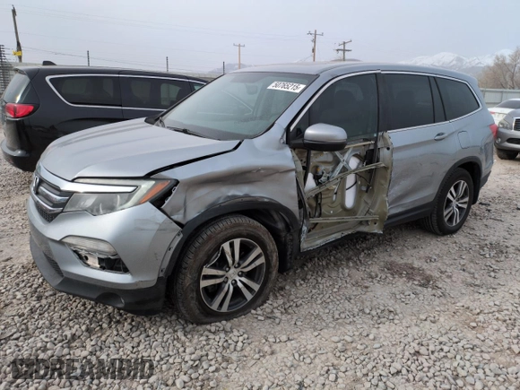 2018 Honda Pilot EX-L with VIN 5FNYF6H57JB071851, listed as a Copart auction lot 50765215 with 55,420 mi miles and Salvage Title. Bid and sale history available at carsss.com. Image 1.
