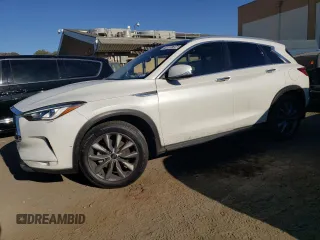 2022 Infiniti QX50 LUXE with VIN 3PCAJ5BAXNF121258, listed as a Copart auction lot 78005704 with 44,545 mi miles and Salvage Title. Bid and sale history available at carsss.com. Image 1.