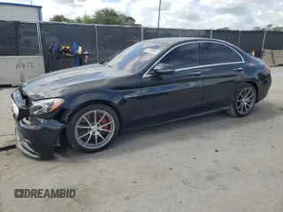 2016 Mercedes-Benz C 63 AMG with VIN 55SWF8GB0GU115383, listed as a Copart auction lot 52738005 with 101,439 mi miles and Clean title. Bid and sale history available at DreamBid. Image 1.