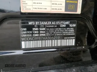 2010 Mercedes-Benz S 400 with VIN WDDNG9FB7AA305219, listed as a Copart auction lot 48508845 with 87,191 mi miles and Clean Title. Bid and sale history available at DreamBid. Image 12.
