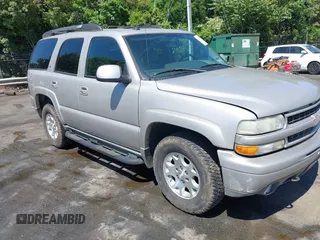 2005 Chevrolet Tahoe Z71 z VIN 1GNEK13T35R122115, wystawiony jako IAAI lot #42113894 z przebiegiem 203 252 mil mil oraz . Historia ofert i sprzedaży dostępna na DreamBid. Obrazek 1.