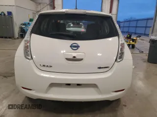 2016 Nissan LEAF S with VIN 1N4BZ0CP5GC306312, listed as a Copart auction lot 85034664 with 47,129 mi miles and Clean Title. Bid and sale history available at carsss.com. Image 6.