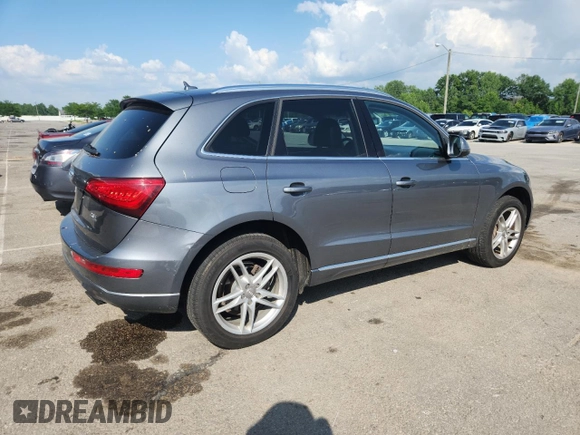2013 Audi Q5 Premium Plus with VIN WA1LFAFP2DA019939, listed as a Copart auction lot 60431445 with 159,641 mi miles and Salvage title. Bid and sale history available at DreamBid. Image 3.