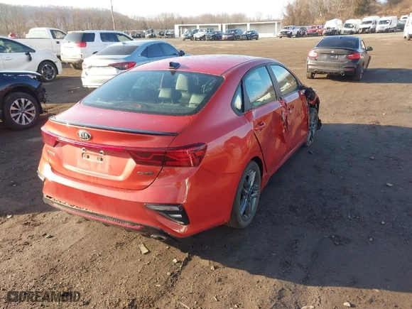 2020 Kia Forte GT-Line with VIN 3KPF34AD8LE250320, listed as a IAAI auction lot 41684288 with 52,883 mi miles. Bid and sale history available at carsss.com. Image 4.