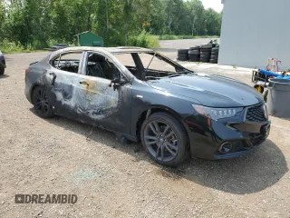 2020 Acura TLX w/Advance Pkg with VIN 19UUB3F82LA801832, listed as a Copart auction lot 65705254 with 0 mi miles and Non Repairable. Bid and sale history available at carsss.com. Image 4.