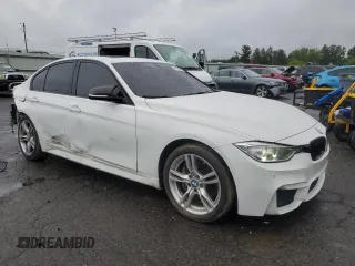 2014 BMW 3 Series 335i xDrive with VIN WBA3B9G51ENR92301, listed as a Copart auction lot 58296885 with 81,988 mi miles and Salvage title. Bid and sale history available at DreamBid. Image 4.