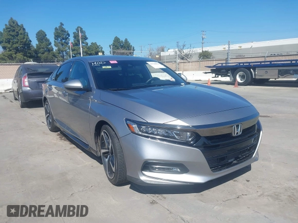 2019 Honda Accord Sedan Sport 1.5T with VIN 1HGCV1F30KA033438, listed as a IAAI auction lot 41758952 with 56,510 mi miles. Bid and sale history available at carsss.com. Image 1.