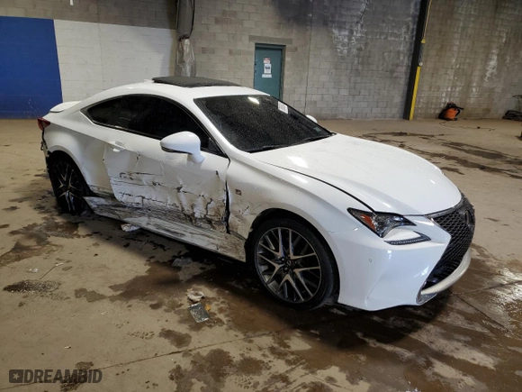 2015 Lexus RC 350 with VIN JTHSE5BC8F5005763, listed as a Copart auction lot 78868934 with 49,432 mi miles and Salvage Title. Bid and sale history available at carsss.com. Image 4.