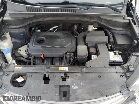 2017 Hyundai Santa Fe 2.4L with VIN 5NMZU3LB7HH026312, listed as a Copart auction lot 54841725 with 148,463 mi miles and Salvage title. Bid and sale history available at DreamBid. Image 11.