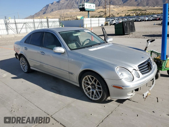 2003 Mercedes-Benz E-Class 5.0L with VIN WDBUF70J53A184754, listed as a Copart auction lot 76954174 with 0 mi miles and Clean Title. Bid and sale history available at carsss.com. Image 4.