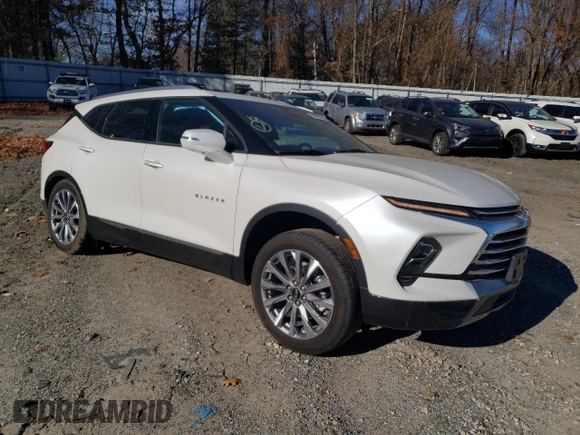 2023 Chevrolet Blazer Premier with VIN 3GNKBLRS3PS132446, listed as a Copart auction lot 80819214 with 7,852 mi miles and Salvage title. Bid and sale history available at DreamBid. Image 4.