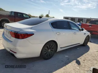 2016 Kia K900 Premium with VIN KNALT4D36G6031354, listed as a Copart auction lot 79992234 with 146,192 mi miles and Salvage Title. Bid and sale history available at carsss.com. Image 3.
