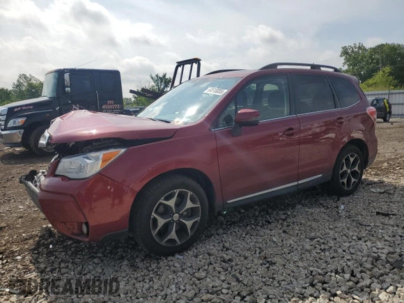 2015 Subaru Forester XT Touring with VIN JF2SJGWC8FH466237, listed as a Copart auction lot 60510055 with 58,513 mi miles and Salvage title. Bid and sale history available at DreamBid. Image 1.
