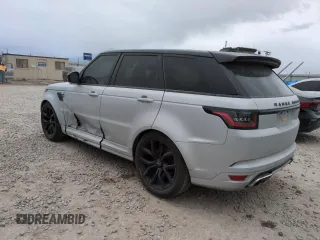2022 Land Rover Range Rover Sport SVR with VIN SALWZ2RE2NA220101, listed as a Copart auction lot 54006325 with 24,809 mi miles and Salvage title. Bid and sale history available at DreamBid. Image 2.