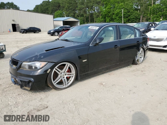 2007 BMW 3 Series 335i with VIN WBAVB73557VF51747, listed as a Copart auction lot 59434145 with Not provided miles and Clean title. Bid and sale history available at DreamBid. Image 1.