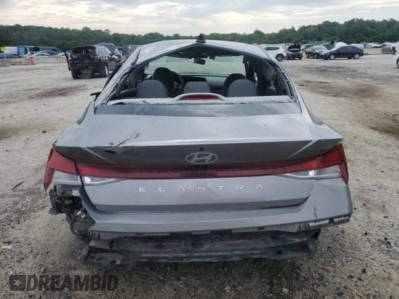 2024 Hyundai Elantra SEL with VIN KMHLM4DG9RU780274, listed as a Copart auction lot 62518085 with 33,363 mi miles and Non repairable. Bid and sale history available at DreamBid. Image 6.