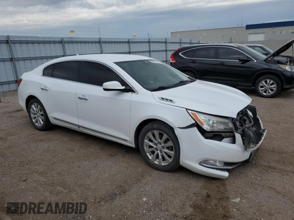 2014 Buick LaCrosse with VIN 1G4GA5GRXEF176101, listed as a Copart auction lot 56921125 with 144,777 mi miles and Salvage title. Bid and sale history available at DreamBid. Image 4.