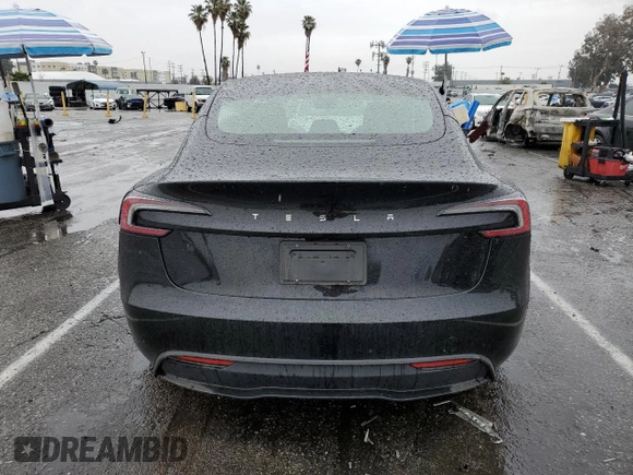 2024 Tesla Model 3 with VIN 5YJ3E1EA9RF867532, listed as a Copart auction lot 47814555 with 2,445 mi miles and Salvage Title. Bid and sale history available at DreamBid. Image 6.