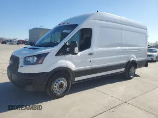 2023 Ford Transit with VIN 1FTRS4XG2PKA04528, listed as a Copart auction lot 42133735 with 39,497 mi miles and Salvage Title. Bid and sale history available at carsss.com. Image 1.