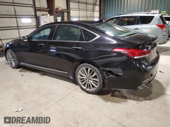 2018 Genesis G80 Ultimate with VIN KMHGN4JF5JU242136, listed as a Copart auction lot 47272645 with 166,868 mi miles and Salvage Title. Bid and sale history available at DreamBid. Image 2.
