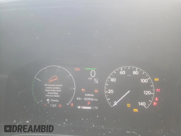 2024 Honda CR-V Sport-L with VIN 7FARS5H85RE009398, listed as a Copart auction lot 46808605 with 23,926 mi miles and Salvage Title. Bid and sale history available at DreamBid. Image 9.