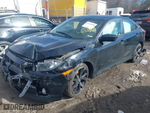 2019 Honda Civic Sport with VIN 2HGFC2F86KH515658, listed as a IAAI auction lot 41632690 with 109,866 mi miles and . Bid and sale history available at DreamBid. Image 2.
