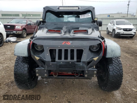 2014 Jeep Wrangler Unlimited Sport with VIN 1C4BJWDG4EL115321, listed as a Copart auction lot 51297255 with 176,685 mi miles and Salvage Title. Bid and sale history available at carsss.com. Image 5.