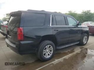 2019 Chevrolet Tahoe LT with VIN 1GNSKBKC2KR349527, listed as a Copart auction lot 58496695 with 128,590 mi miles and Salvage title. Bid and sale history available at DreamBid. Image 3.