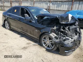 2012 Mercedes-Benz C-Class C 250 Sport with VIN WDDGF4HB9CR234251, listed as a Copart auction lot 52207845 with 0 mi miles and Salvage Title. Bid and sale history available at carsss.com. Image 4.