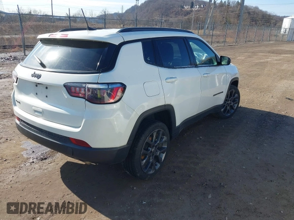 2021 Jeep Compass 80th Anniversary with VIN 3C4NJDEB5MT584554, listed as a IAAI auction lot 41705784 with 56,213 mi miles and . Bid and sale history available at DreamBid. Image 4.