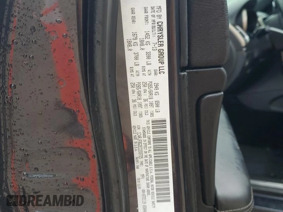2014 Jeep Grand Cherokee Limited with VIN 1C4RJFBG2EC233725, listed as a Copart auction lot 58524505 with 216,798 mi miles and Salvage title. Bid and sale history available at DreamBid. Image 13.