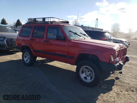 2000 Jeep Cherokee with VIN 1J4FF48S7YL237109, listed as a Copart auction lot 58420385 with 191,786 mi miles and Non repairable. Bid and sale history available at DreamBid. Image 4.