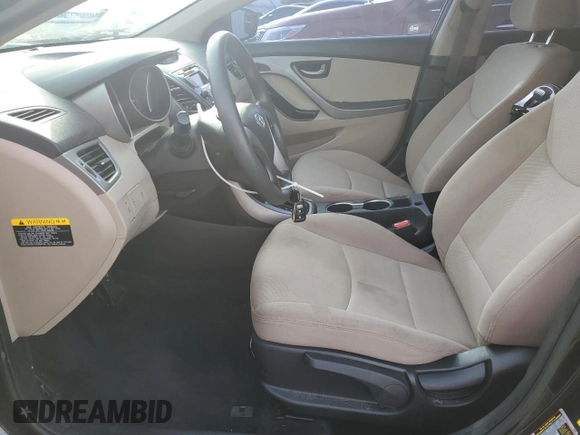 2016 Hyundai Elantra SE с VIN KMHDH4AE8GU646039, выставлен на аукционе Copart как лот 57899785 с пробегом 67 447 миль миль и Списание • Salvage title. История ставок и продаж доступна на DreamBid. Изображение 7.