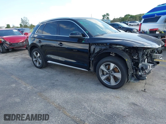 2023 Audi Q5 Premium Plus z VIN WA1BBAFY9P2085449, wystawiony jako IAAI lot #41508525 z przebiegiem 11 225 mil mil oraz . Historia ofert i sprzedaży dostępna na DreamBid. Obrazek 1.