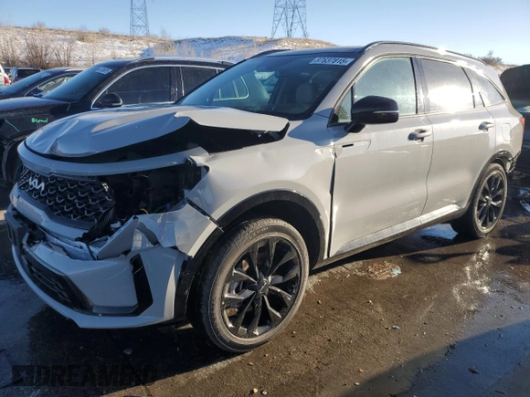 2023 Kia Sorento X-Line SX Prestige with VIN 5XYRKDLF5PG225771, listed as a Copart auction lot 87637815 with 10,909 mi miles and Salvage Title. Bid and sale history available at DreamBid. Image 1.