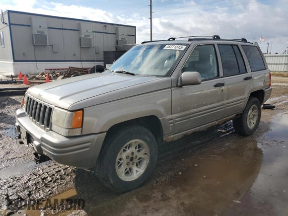 1997 Jeep Grand Cherokee Limited with VIN 1J4GZ78Y0VC556381, listed as a Copart auction lot 46221845 with 191,778 mi miles and Salvage Title. Bid and sale history available at carsss.com. Image 1.