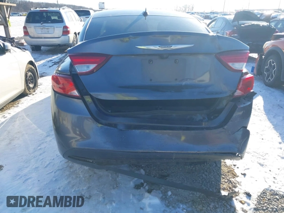 2015 Chrysler 200 S with VIN 1C3CCCBB7FN573949, listed as a IAAI auction lot 41314490 with 112,410 mi miles and . Bid and sale history available at DreamBid. Image 6.