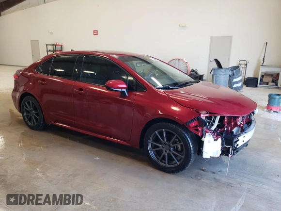 2022 Toyota Corolla LE with VIN JTDEPMAE9NJ201982, listed as a Copart auction lot 43121115 with 67,004 mi miles and Salvage Title. Bid and sale history available at carsss.com. Image 4.