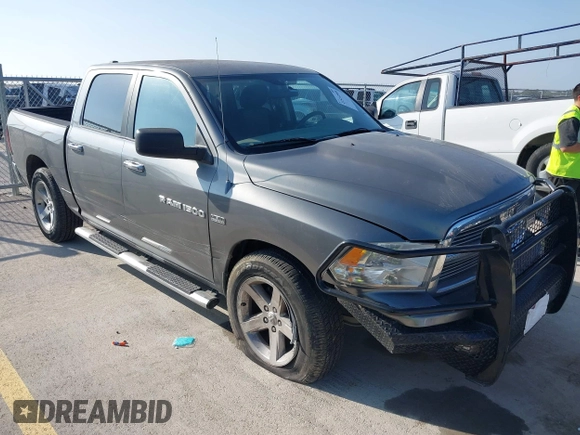 2012 Ram 1500 Big Horn with VIN 1C6RD7LTXCS196586, listed as a IAAI auction lot 41514508 with 43,010 mi miles. Bid and sale history available at carsss.com. Image 1.