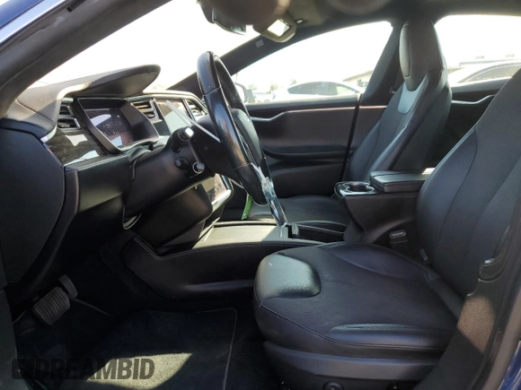 2016 Tesla Model S 70 with VIN 5YJSA1E14GF160066, listed as a Copart auction lot 62452545 with 79,860 mi miles and Salvage title. Bid and sale history available at DreamBid. Image 7.