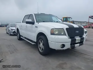 2007 Ford F-150 XLT with VIN 1FTPW12567KD58035, listed as a IAAI auction lot 42115922 with 191,059 mi miles. Bid and sale history available at carsss.com. Image 1.