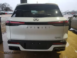 2025 Infiniti QX60 с VIN 5N1AL1ER5SC336507, выставлен на аукционе Copart как лот 53076215 с пробегом 618 миль миль и Списание • Salvage title. История ставок и продаж доступна на DreamBid. Изображение 6.