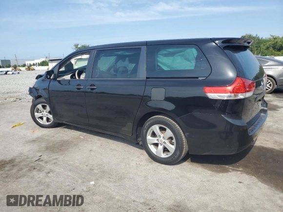2014 Toyota Sienna L with VIN 5TDZK3DC8ES504985, listed as a Copart auction lot 56174035 with 185,955 mi miles and Salvage title. Bid and sale history available at DreamBid. Image 2.